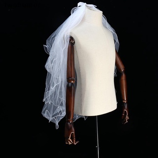 [twohumor] 1 pieza de tres metros de una capa blanco marfil novia accesorios de boda con perlas [twohumor]
