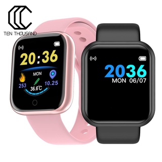 (Ten) D20/Y68 Bluetooth Waterproof Heart Pressure Monitor Fitness Tracker Smart Watch