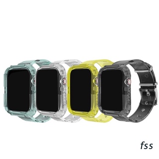 fss. banda con funda protectora transparente compatible con correa para i-watch series