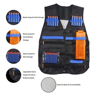 28 piezas ultimate tactical-vest holster - kit de pulseras de repuesto para nerf- n-strike elite series (2)
