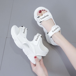 Sandalias Planas Mujer Estilo De Hadas 2020 Verano Nuevo Todo-Partido Deportes Suela Gruesa Estudiante Zapatos De Playa Versión Coreana F