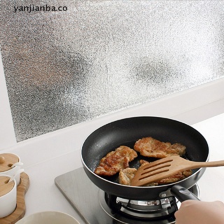 (newwww) 2m*40cm Self Adhesive Waterproof Oil-proof Aluminum Foil Kitchen Wall Sticker [yanjianba]