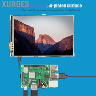 Xuroes Pantalla Táctil TFT Resolución Duradera 3.36X2.19In 3.5 Pulgadas 85.42X55.60Mm LCD Para Raspberry Pi (7)