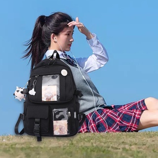 Kawaii Anime Mochila Escolar Bolsa Antirrobo Mujeres De Viaje Niñas