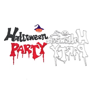 halloween party troquelado kit plantillas para scrapbook sello diy