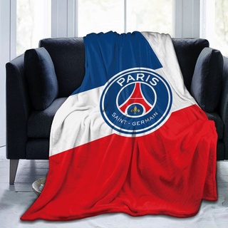 Paris Saint Germain F.C. Football Club - manta de sofá, Ultra suave y cálida, para sofá, cama, exterior (127 x 102 cm, 153 x 127 cm, 204 x 153 cm)