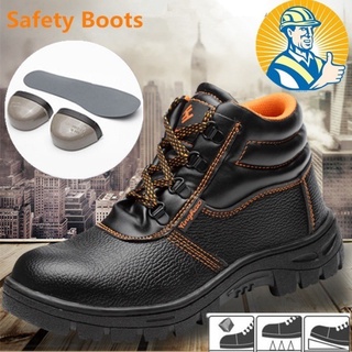 Hombres mujeres botas de seguridad zapatos de trabajo al aire libre botas de senderismo botas de acero del pie 36-46