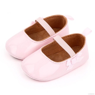Bebé niña sólido princesa zapatos bebé Bowknot suela suave zapatillas de deporte niño antideslizante zapatos de caminar (5)