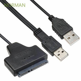 Norman Cable de disco duro USB 2.0 a SATA USB 2.0 Durable Cable adaptador HDD para 2.5" convertidor de disco duro SSD HDD unidad de disco duro SATA práctica fácil Cable de unidad/Multicolor