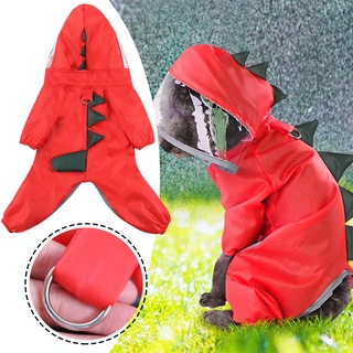 [Lamourni] Pet Dog Raincoat Reflective Rain Jacket Shirt Pet Dog Cat Rain Clothes