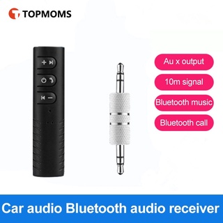 Kit De Coche compatible Con Bluetooth Manos Libres Auto Jack 3.5 Mm Música Inalámbrica MP3 Adaptador De Audio Receptor Para Auriculares [topm]