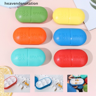 [heavendenotation] mini caja de almacenamiento de pastillas de viaje organizador de medicina contenedor titular caso