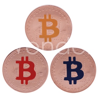 Zm/copper chapado Bitcoin moneda conmemorativa viaje recuerdo colección regalos