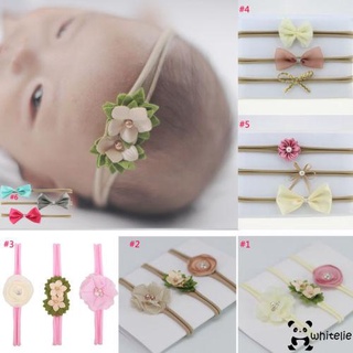 We-3 pzs diademas de nailon para bebé/niña/bandas elásticas para el cabello/accesorios para el cabello