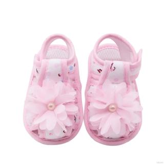 sandalias de verano de encaje flor bebé antideslizantes suela suave zapatos para caminar (2)