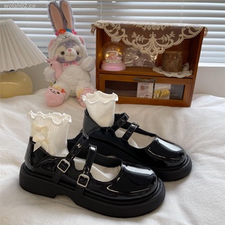 ∈❍Pequeños zapatos de cuero negro para estudiantes jk japonés Mori mujer suave hermana linda salvaje Mary Jane retro zapatos de uniforme universitario