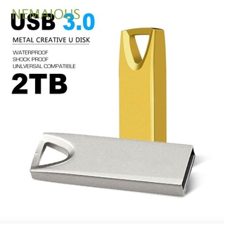 NEMAIOUS 2TB Professional U Disk High Speed Memory Stick Flash Drive Key Pen Drive Durable External Storage Metal USB 3.0/Multicolor