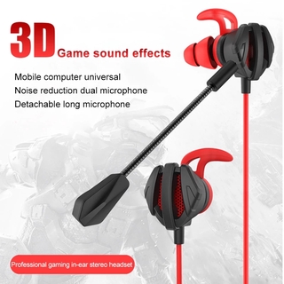 Audífonos In-Ear Con Cable De 3.5 Mm Para Juegos/Dinámicos Con Reducción De Ruido/Micrófono Dual Para PUBG CSGO PS4 PC Gamer (2)