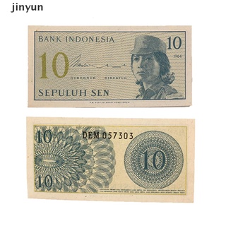 jinyun indonesia 10 sen billete indonesia papel dinero gran colección valor. (1)