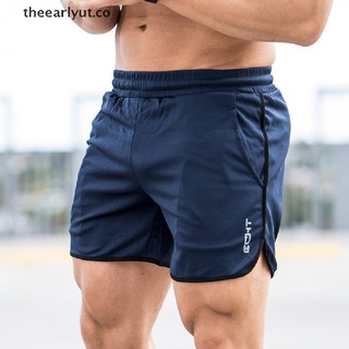 【TT】 Summer Men Running Shorts Sports Fitness Short Pants Quick Dry Gym Slim Shorts .