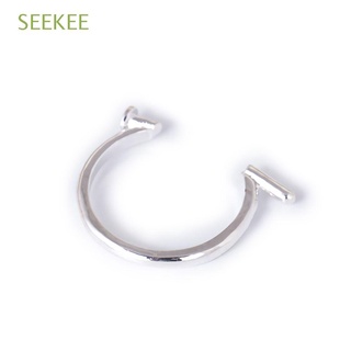 SEEKEE Girls Open Rings Jewelry Gift Alloy Nail Rings Women Men Punk Style Halloween Party Adjustable Copper Rings