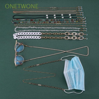 Onetwone moda gafas accesorios Rhinestones cadenas de protección gafas correa antideslizante protección cordón Metal gafas cadenas