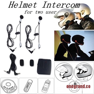ONEGAND Motorcycle Helmet Interphone Walkie Talkie Communication Intercom Headphone