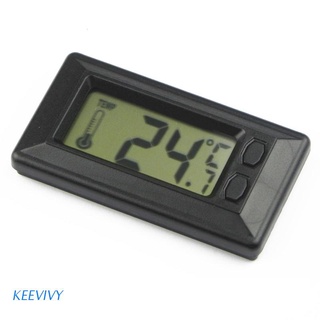 kee mini estación meteorológica lcd digital impermeable termómetro electrónico para salpicadero