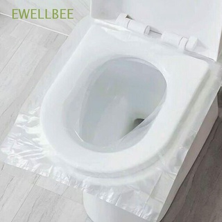 EWELLBEE 50pcs Water Proof Toilet Seat Travel Stickers Toilet Cover One Time Travel Goods Go Out Single Piece Antibacterial Toilet