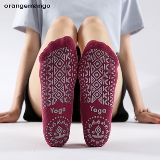orangemango mujeres antideslizante vendaje yoga calcetines fitness danza ballet algodón sin respaldo calcetines co
