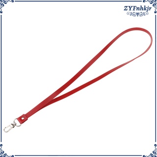 PU Leather Lanyard Neck Strap with Lobster Clip for Phone Keychain ID Badge