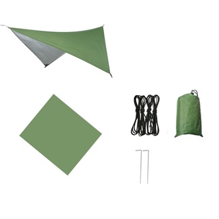 hamaca de camping con lona de lluvia y mosquitera, hamaca portátil paracaídas para senderismo, viajes al aire libre, patio trasero