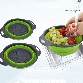 Mo - cesta plegable para lavar frutas vegetales, colador, colador, utensilios de cocina