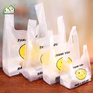 50 bolsas de plástico lindo bolso de mano conveniencia Storeb bolsa de dibujos animados bolsas de compras con asas YD