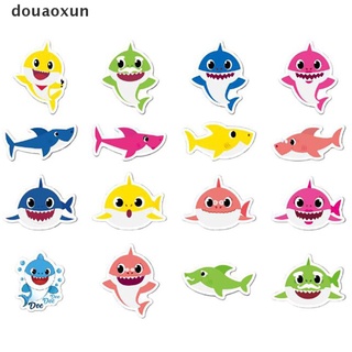 Douaoxun 40Pcs Baby Shark Stickers Waterproof Laptop Skateboard Luggage Guitar Decal CO (7)