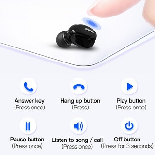X9 Mini 5.0 Auriculares Bluetooth Deporte Gaming Con Micrófono Inalámbricos Manos Libres Estéreo Para Xiaomi Todos Los Teléfonos (7)