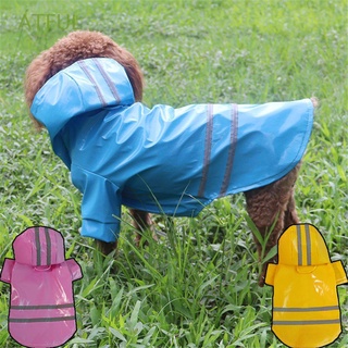 atful mascotas suministros mascota mono chaqueta protector solar con capucha perro impermeable ropa al aire libre impermeable reflectante transpirable pu/multicolor