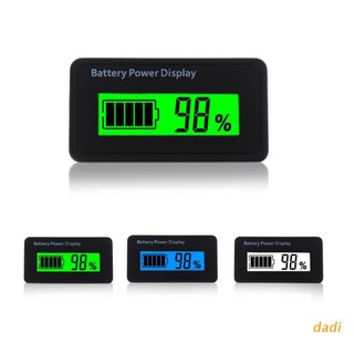 dadi 12V 24V 48V Digital Battery Capacity Display Universal LCD Car Motorcycle Lead-acid Lithium Battery Monitor Voltmeter