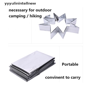 [yyyyulinintellnew] manta térmica para acampar al aire libre, primeros auxilios, supervivencia, rescate de emergencia, manta caliente
