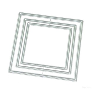 Top cuadrado marco DIY Metal troqueles de corte plantilla Scrapbooking álbum de papel tarjeta decoración