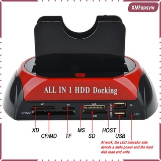 allin1 875-j hdd base de acoplamiento sata ide dual usb 2.0 clon disco duro lector de tarjetas