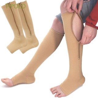 TIPOLD Professional Knee High Socks Convenient Open Toes Women Stockings Varicose Vein Long With Zipper For Men Pressure Circulation Sports Compression Stockings/Multicolor