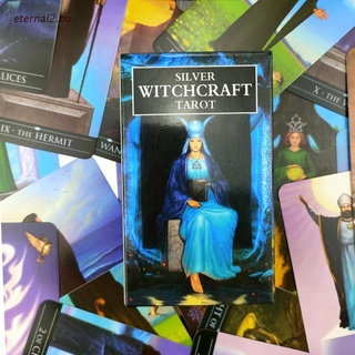 ete2 silver brujería tarot tarjeta versión en inglés 78 cartas deck oracle adivinación destino
