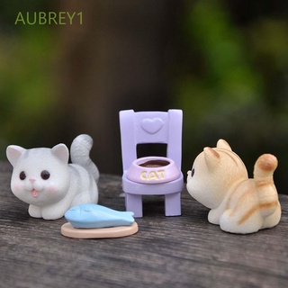 Aubrey1 lindo miniaturas travieso adorno figuritas Micro paisaje decoración del hogar gato de dibujos animados de hadas jardín mascota pequeña estatua