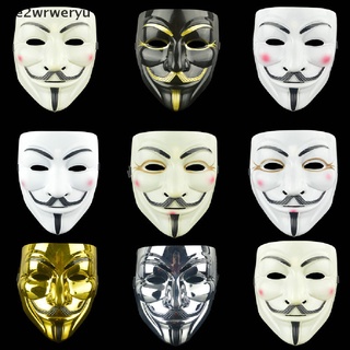 *e2wrweryu* anónimo cosplay máscara v vendetta máscara guy fawkes disfraz de halloween venta caliente (2)