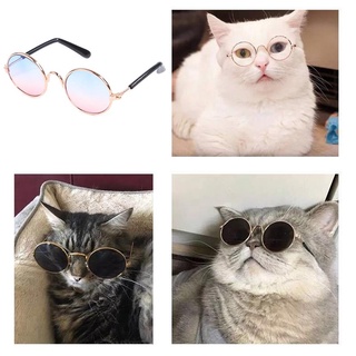 Nfe lentes De Sol De Metal De personalidad divertidas Para mascotas/gatos (6)
