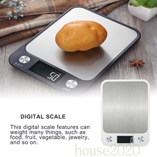 [HOUSE2020] Báscula Digital 10 kg/1g acero inoxidable escala Digital impermeable pantalla LCD dispositivo de pesaje