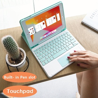 Touchpad Teclado Para Apple iPad Caso Incorporado Pluma Titular Pro 9.7 10.5 11 Air 2 3 10.2 2020 2017 2018 2019 5a 6a Generación Cubierta
