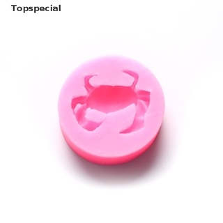 [Topspecial] Cute Crab Shape Ocean Theme Fondant Cake Decoration Silicone Mold Candy Molds .