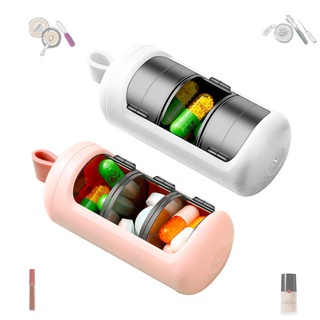 Espacio 2 pzs llavero Para bolsa/viaje diario Mini arok Up Portátil Pill organizador caja de almacenamiento (1)